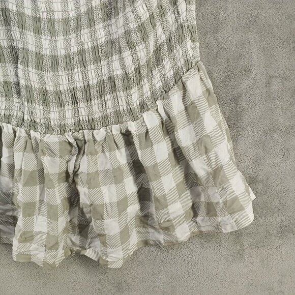 ANGELS Smocked Women Top Size XL(16-18) Woven Casual Pullover Gingham Pattern - Picture 4 of 13